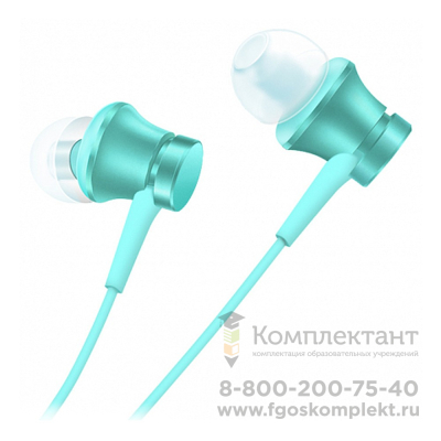 Стерео-наушники Xiaomi (Мi) Piston Fresh Bloom голубые (ZBW4358TY) 📺 в Москве