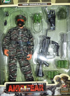 Кукла солдат спецназ 27 см 