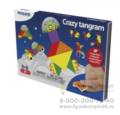 31965 Головоломка Танграм с магнитной доской On the Go: Crazy Tangram 