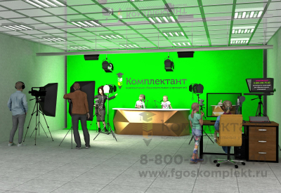 Готовый комплект для фото/видео студии на 10 человек TV Studio Innovator Classic с методическим пособием для учителей