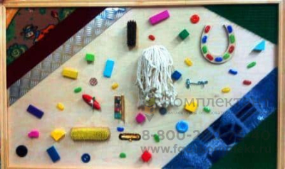 Тактильная панель с декоративными элементами для детских садов (ДОУ) купить по низким ценам
